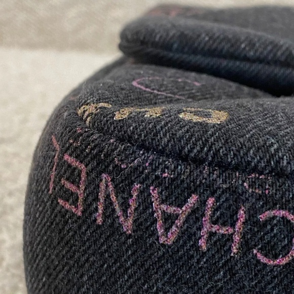 Authentic Chanel Medium Quilted Denim Mood Flap Bag - Picture 9 of 16